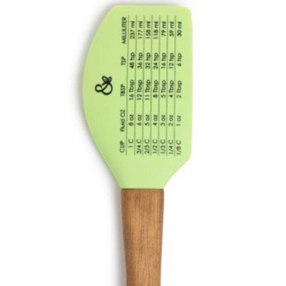 Silicone Scraper Spatula with Kitchen Conversion Chart - Picture 3 of 4